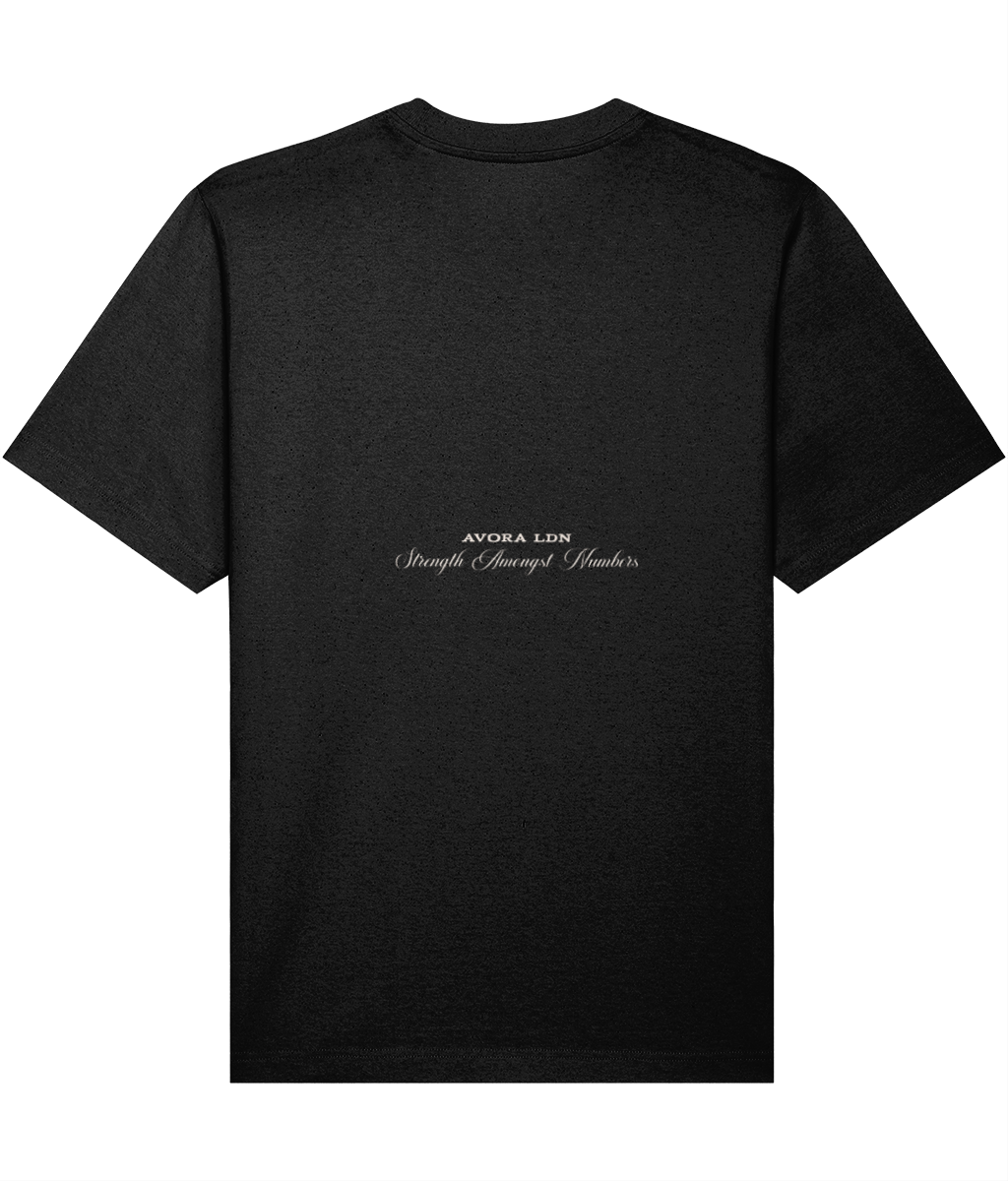 Avora London Strength Amongst Numbers T-Shirt Black