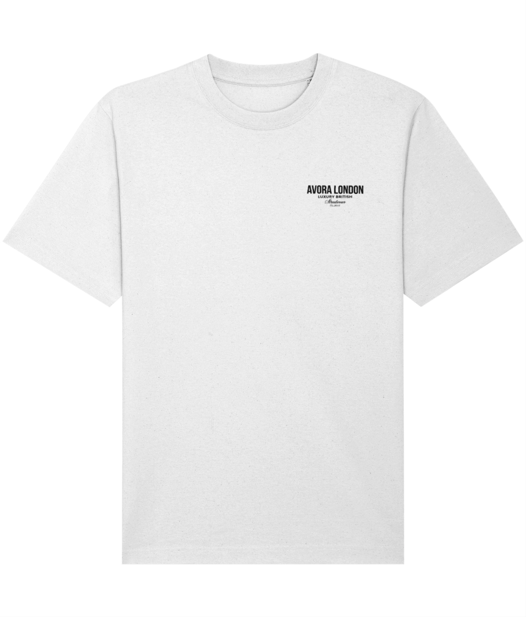 Avora London Statement T-Shirt in White