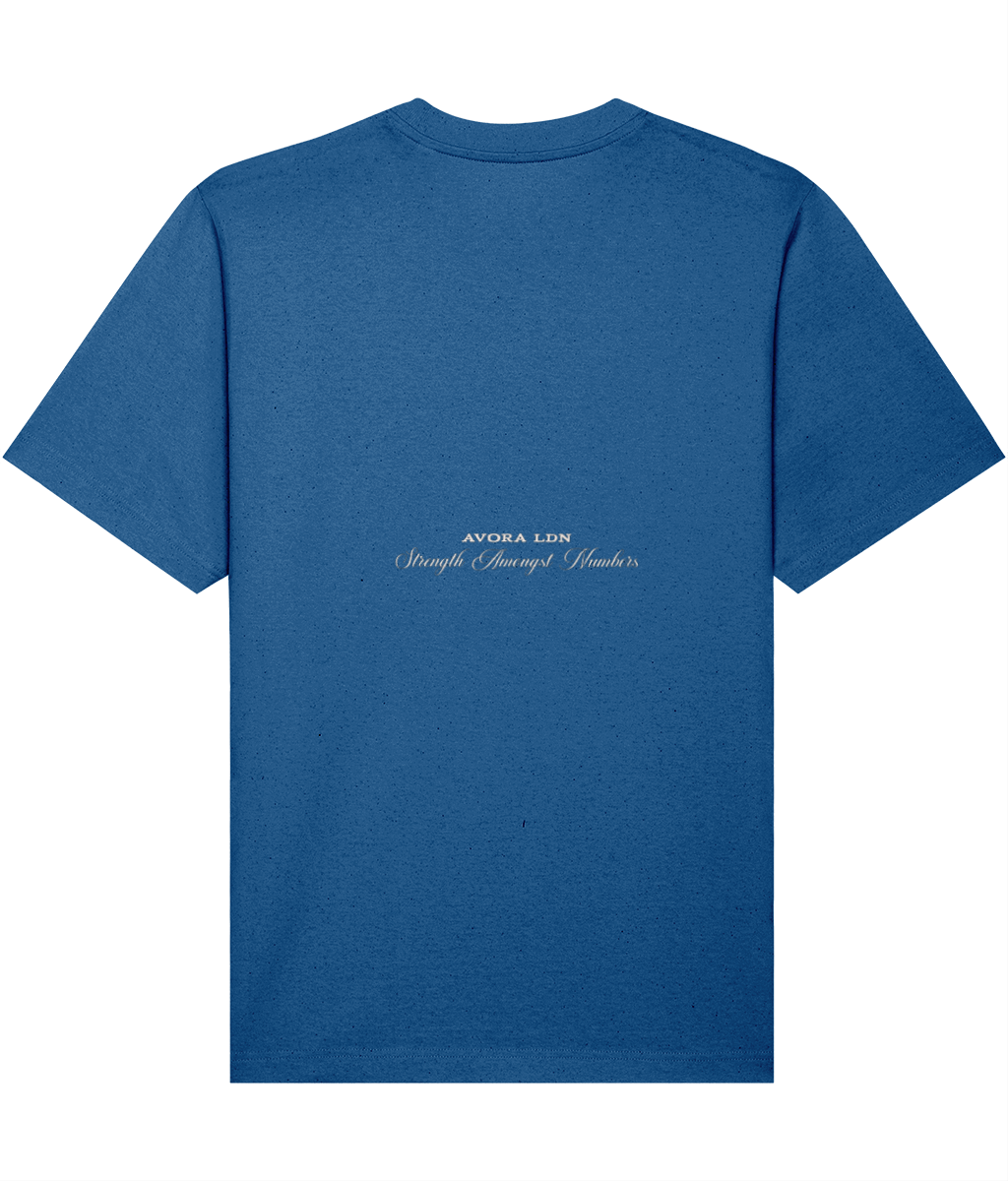 Avora London Strength Amongst Numbers T-Shirt Blue