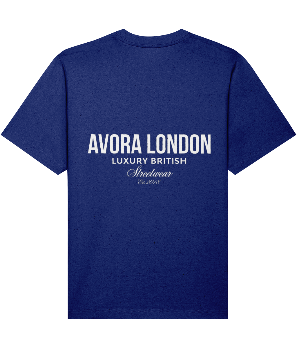 Avora London Statement T-Shirt Blue