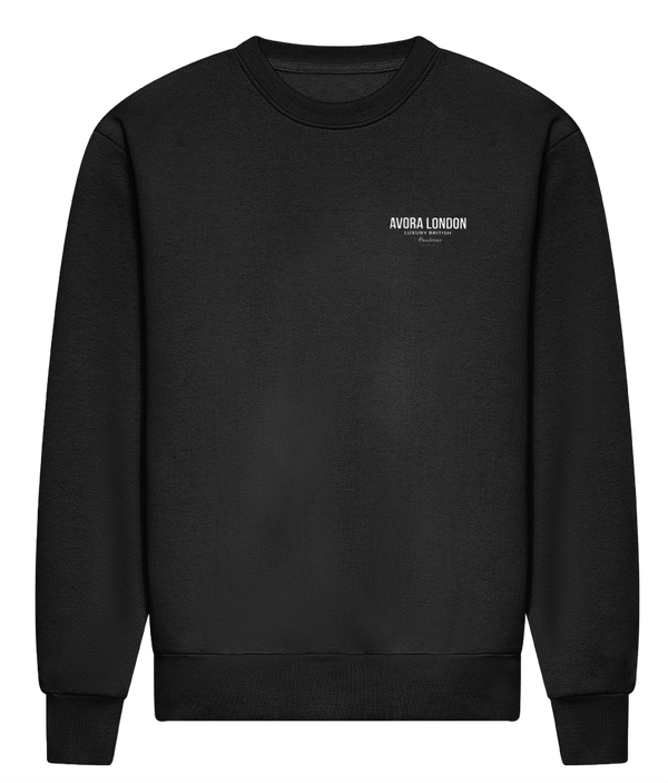 Avora London Statement Crew Sweat in Black