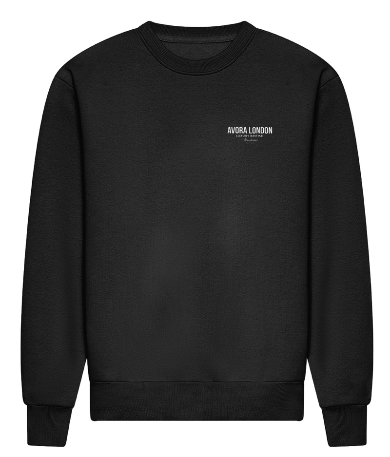 Avora London Statement Crew Sweat in Black