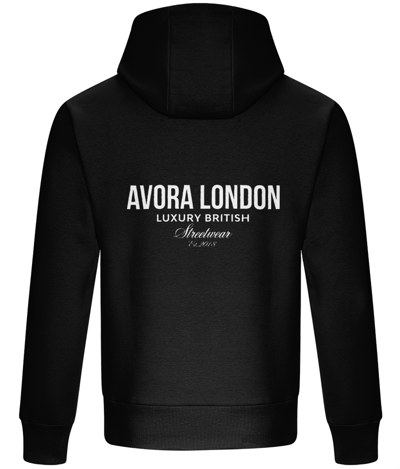 Avora London Statement Heavyweight Hoodie in Black