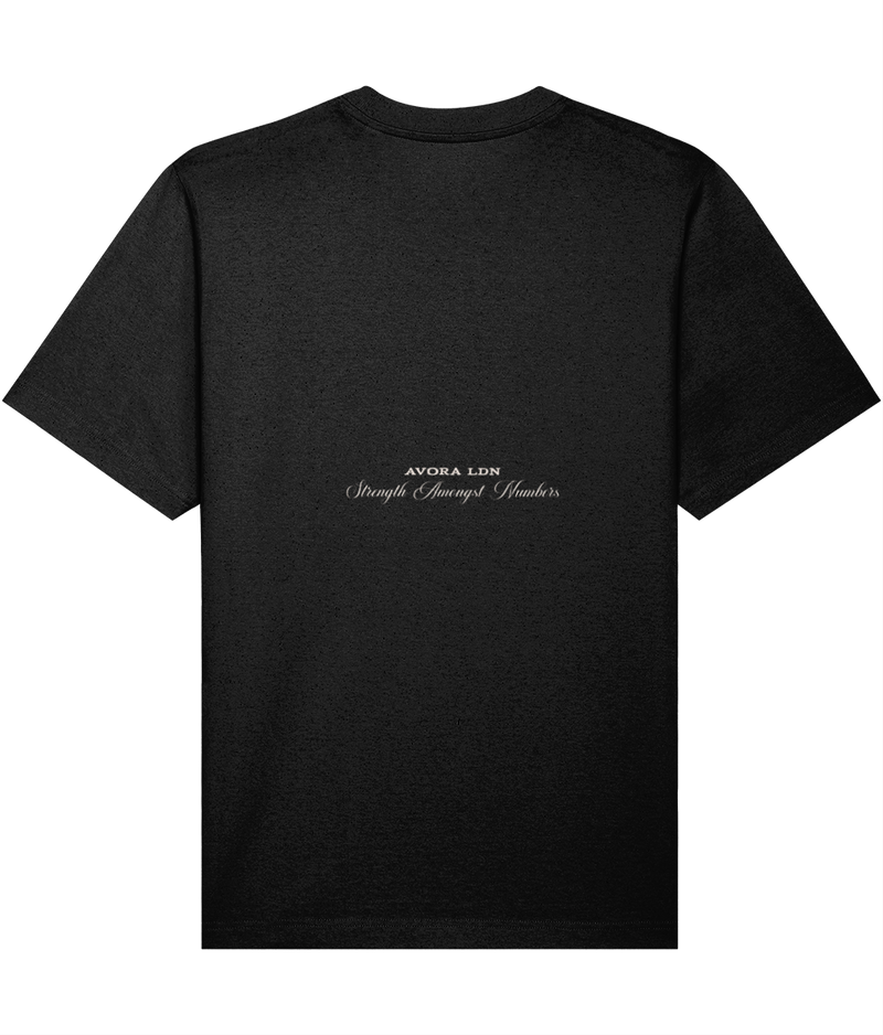 Avora London Strength Amongst Numbers T-Shirt Black