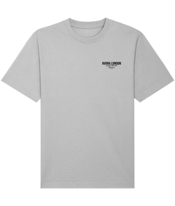 Avora London Statement T-Shirt in Heather Grey