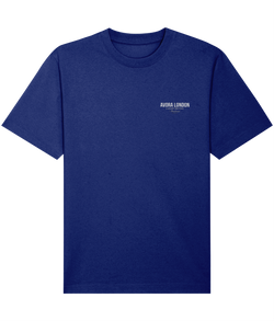 Avora London Statement T-Shirt Blue