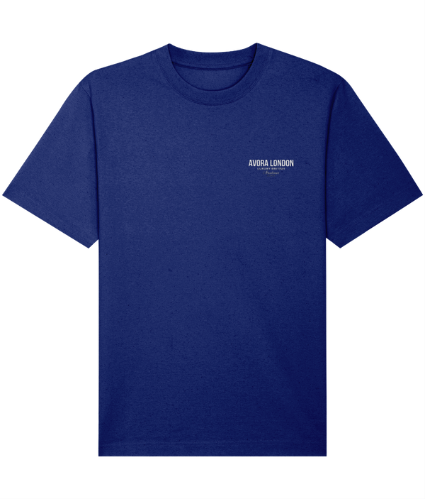 Avora London Statement T-Shirt Blue