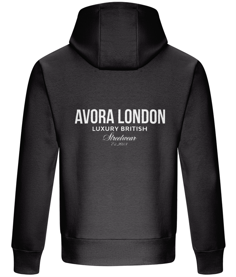 Avora London Statement Heavyweight Hoodie in Charcoal