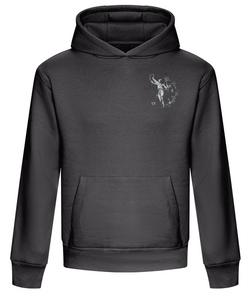 Avora London Rise From The Shadows Heavyweight Hoodie Charcoal