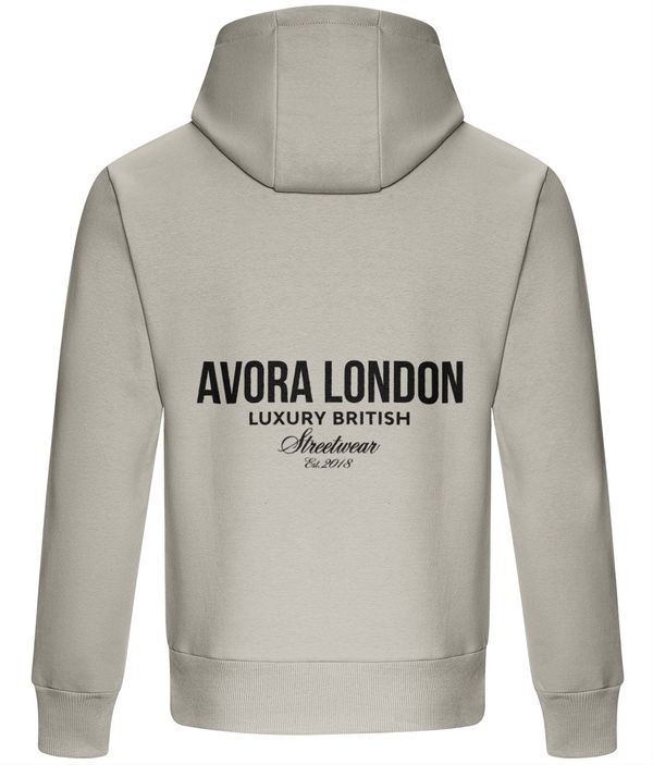 Avora London Statement Heavyweight Hoodie in Stone