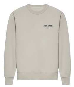 Avora London Statement Crew Sweat in Stone