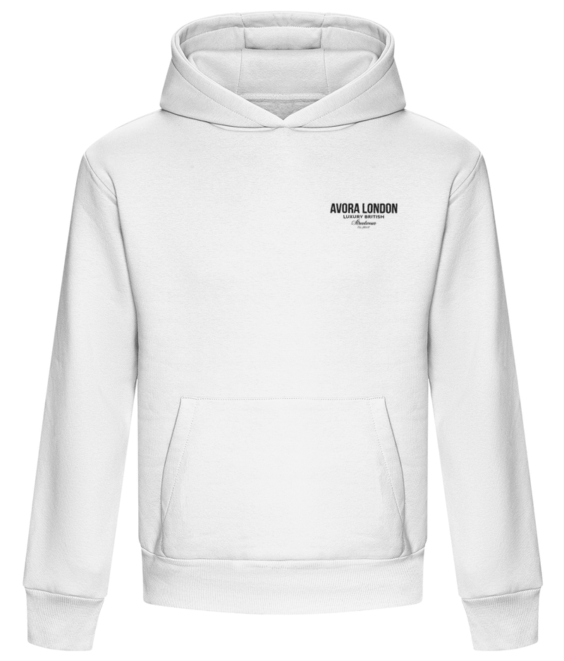 Avora London Statement Heavyweight Hoodie in White