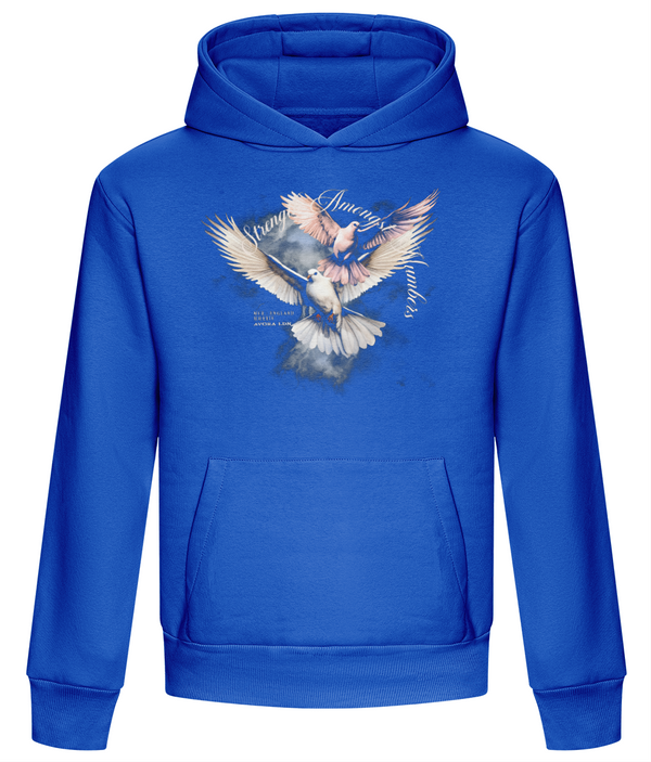 Avora London Strength Amongst Numbers Heavyweight Hoodie Royal Blue