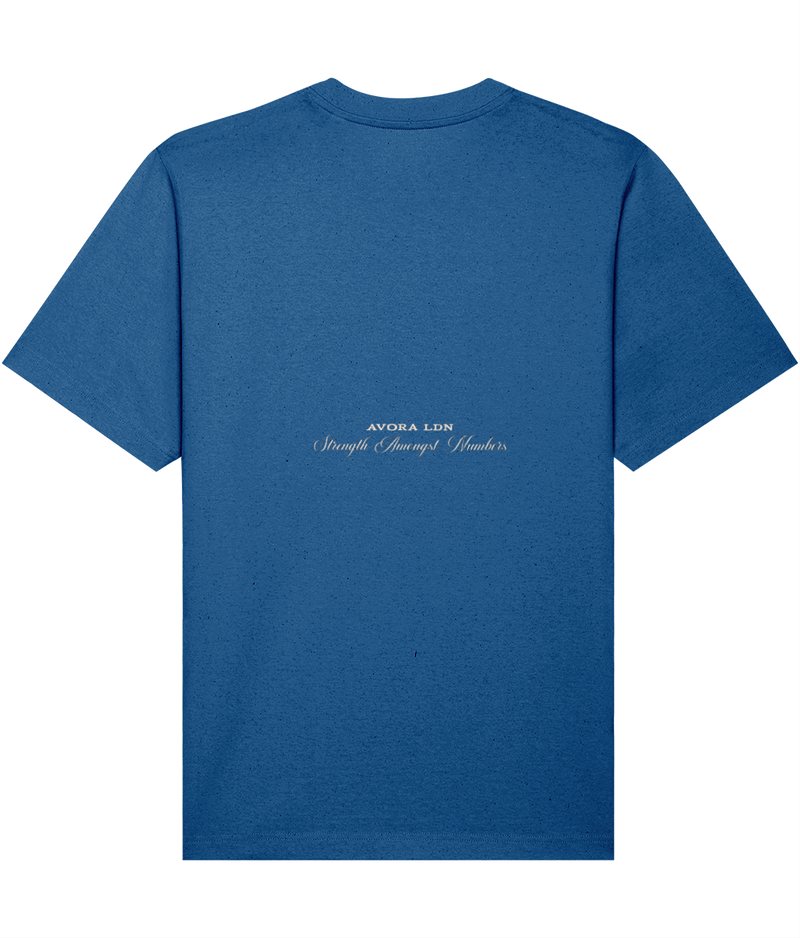 Avora London Strength Amongst Numbers T-Shirt Blue