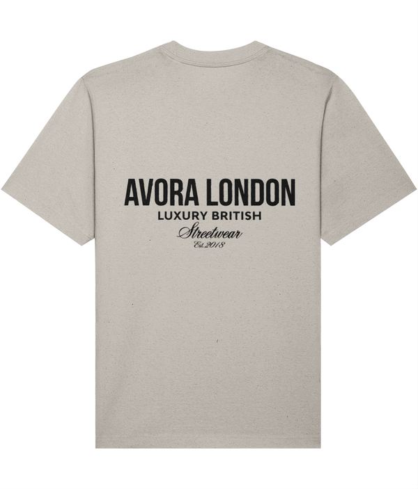 Avora London Statement T-Shirt in Heather Haze