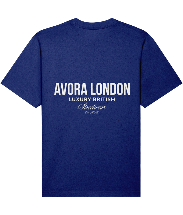 Avora London Statement T-Shirt Blue