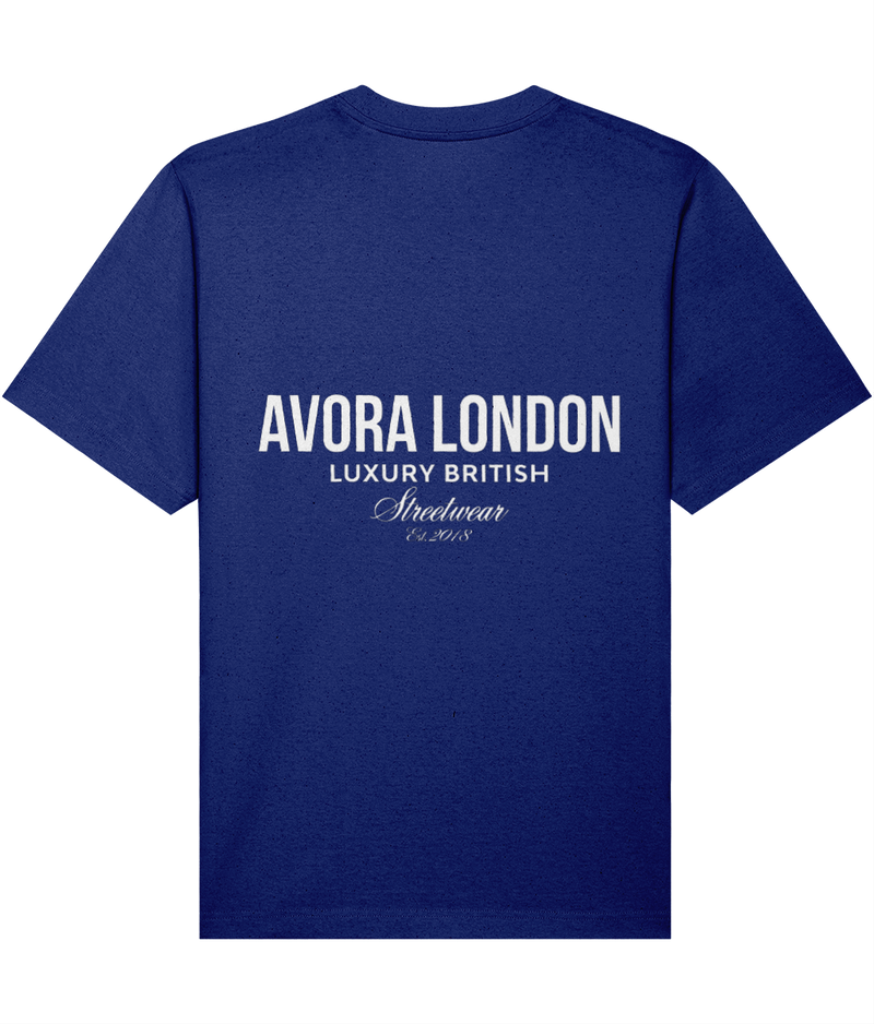 Avora London Statement T-Shirt Blue