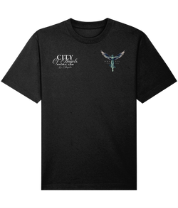 Avora London City of Angels Oversize T-Shirt in Black