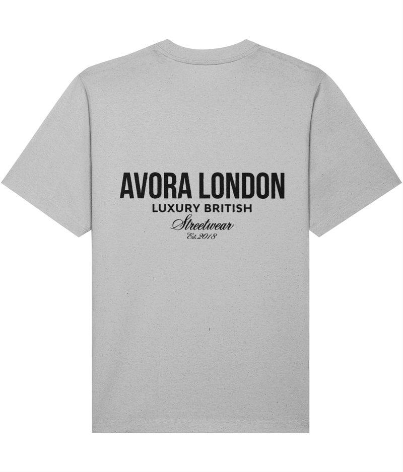 Avora London Statement T-Shirt in Heather Grey