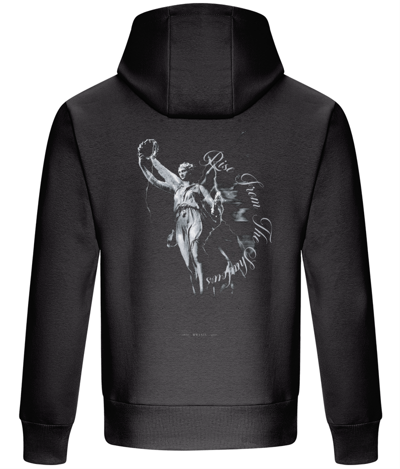 Avora London Rise From The Shadows Heavyweight Hoodie Charcoal