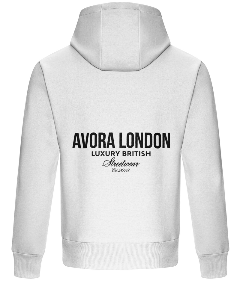 Avora London Statement Heavyweight Hoodie in White