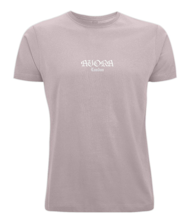 Avora London Butterfly Back Print Oversize T-Shirt in Blush Rose