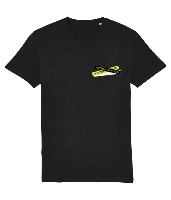 Avora London Gael Chest Logo T-Shirt in Black/Neon