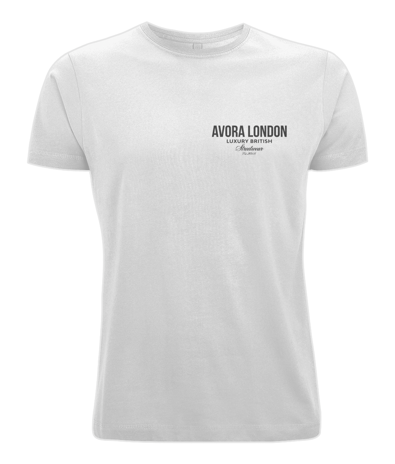 Avora London Statement Back Print Oversize T-Shirt in White