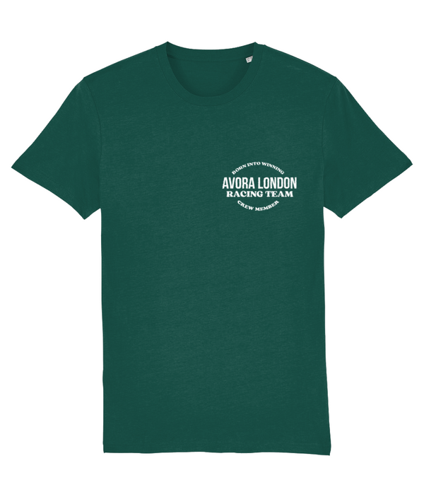 Avora London Racing Team T-Shirt in Glazed Green