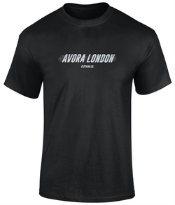 Avora London Blythe T-Shirt in Black/Teal