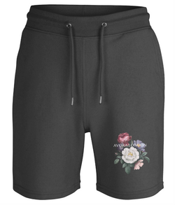 Avora London Trenton Floral Jersey Shorts in Black
