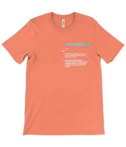 Avora London Monte T-Shirt in Orange/Grey