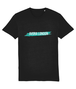Avora London Paint Strike T-Shirt in Black/Teal