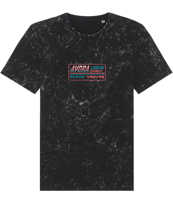 Avora London Trax Splatter T-Shirt in Black