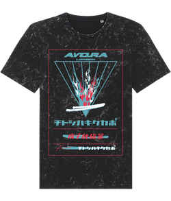 Avora London Troy Splatter T-Shirt in Black