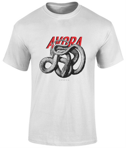 Avora London Cobra T-Shirt in White/Red