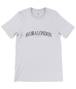Avora London Curved Logo T-Shirt in Ash
