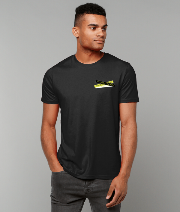Avora London Gael Chest Logo T-Shirt in Black/Neon